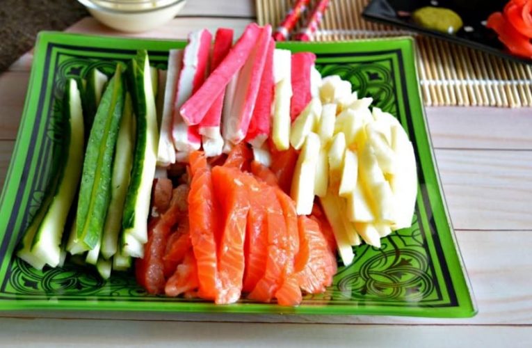 Various Types of Sushi Fillings